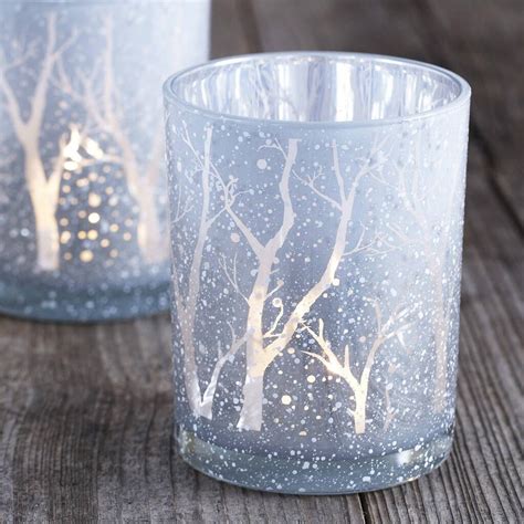 Magical frost kissed woodland candle